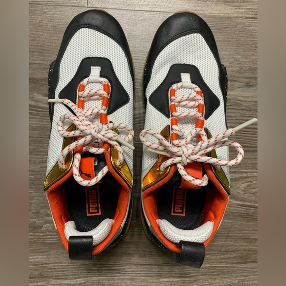 Puma Other - PUMA MENS THUNDER ELECTRIC BLACK ORANGE WHITE SIZE 9 USED